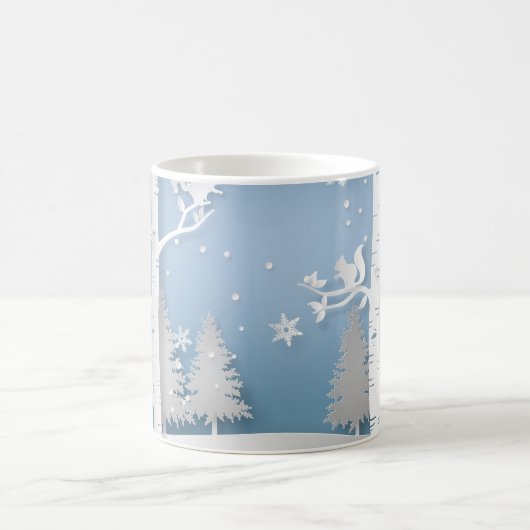 Mug Forêt d'hiver avec écureuils (Centre)