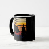 Mug Forêt d'ours couleur vintage (Devant gauche)