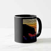 Mug Forêt d'ours couleur vintage (Devant droit)