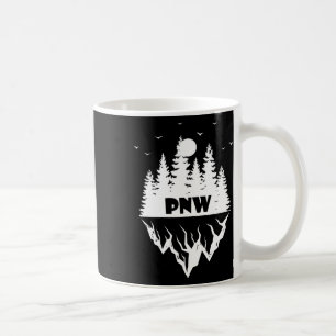 Mug Forêt du Nord-Ouest Pacifique Montagne Rétro Extér
