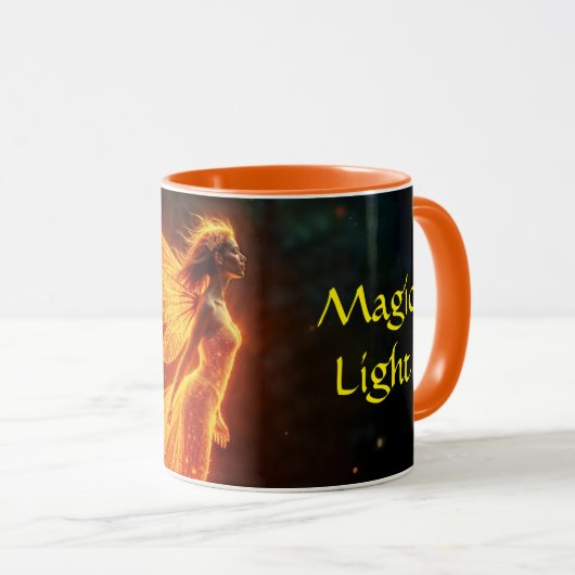 Mug Forêt élégante pixie mignonne feu princesse lumine (Devant droit)