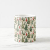 Mug Forêt enchantée : Une forêt d'arbres de Noël (Centre)