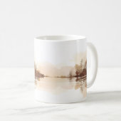 Mug Forêt Et Rivière En Style Brush (Devant droit)