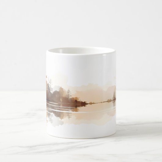 Mug Forêt Et Rivière En Style Brush (Centre)