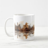 Mug Forêt Et Rivière En Style Brush (Gauche)