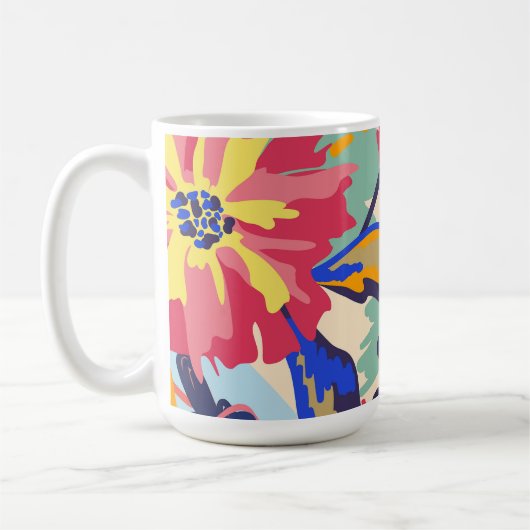 Mug Forêt et rose (Gauche)