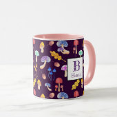 Mug Forêt fantaisiste de champignons à l'aquarelle per (Devant droit)