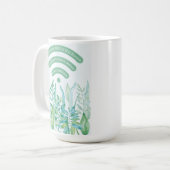 Mug Forêt - feuilles tropicaux plus devis (Devant gauche)