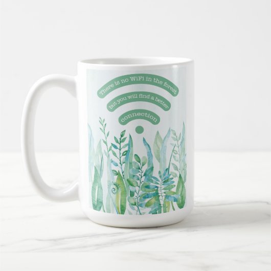 Mug Forêt - feuilles tropicaux plus devis (Gauche)