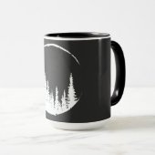 Mug Forêt Florale Arbre Arbre Aimant Forêt Arbre (Devant droit)