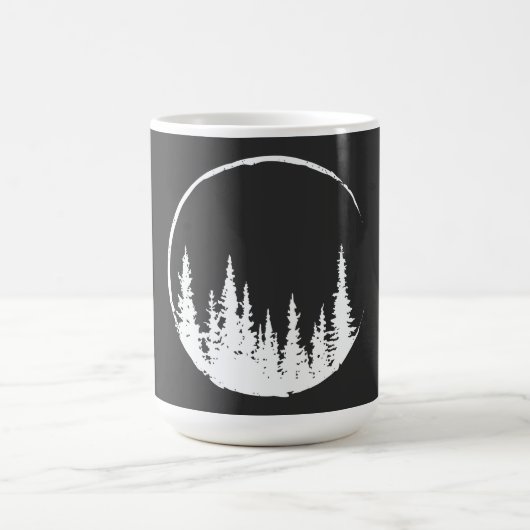 Mug Forêt Florale Arbre Arbre Aimant Forêt Arbre (Centre)