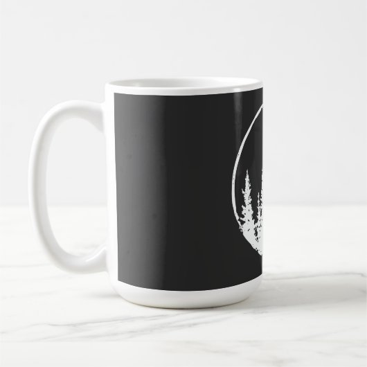 Mug Forêt Florale Arbre Arbre Aimant Forêt Arbre (Gauche)