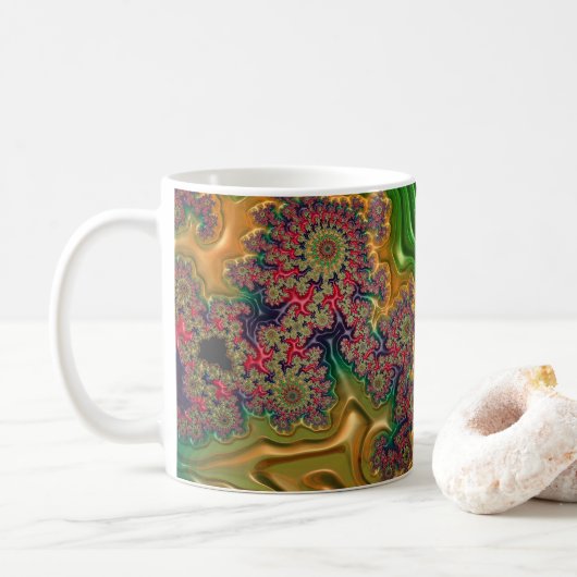 Mug Forêt fractale (Avec donut)
