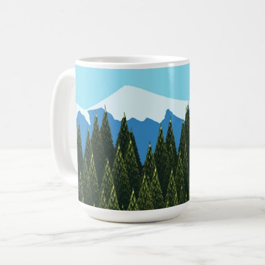 Mug Forêt fractale (Devant gauche)