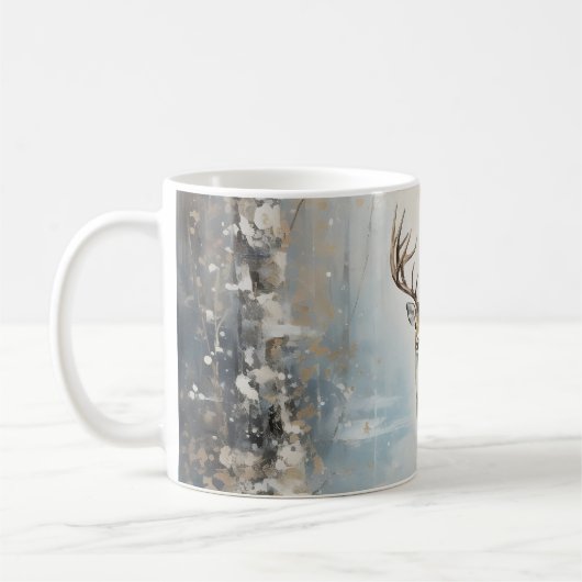 Mug Forêt givre Cerf (Gauche)