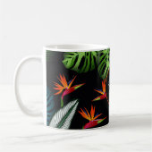 Mug Forêt jungle feuillage vert feuille noir (Gauche)