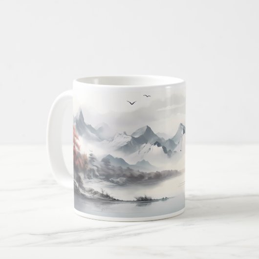 Mug Forêt, Montagne, Rivière (Devant gauche)