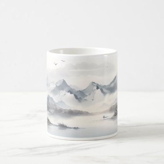 Mug Forêt, Montagne, Rivière (Centre)