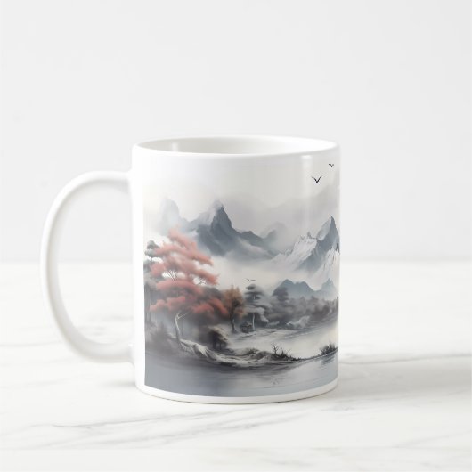 Mug Forêt, Montagne, Rivière (Gauche)