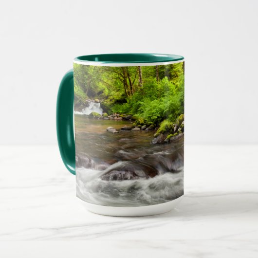 Mug Forêt nationale de Siuslaw, ruisseau Sweet, Oregon (Devant gauche)