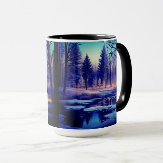 Mug Forêt neigeuse (Devant droit)