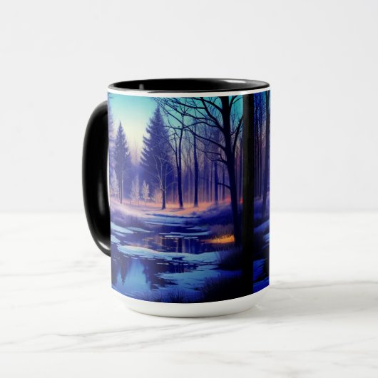 Mug Forêt neigeuse (Devant gauche)