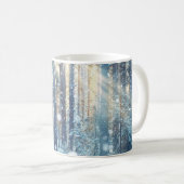 Mug Forêt neigeuse Scène hivernale gelée (Devant droit)
