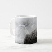 Mug Forêt noire et blanche, montagnes, (Devant gauche)