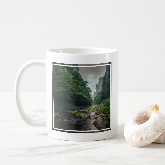 Mug Forêt | Parc forestier national de Zhangjiajie (Avec donut)
