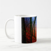 Mug Forêt peinte Automne Brouillard bleu (Gauche)