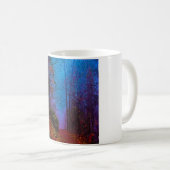 Mug Forêt peinte automne pourpre brouillard (Devant droit)