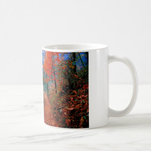 Mug Forêt peinte Flamme d'automne Cadeaux d'aquarelle (Droite)