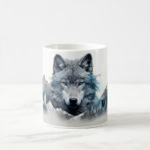 Mug Forêt Puissante de Wolf Rêve Silvery (Centre)