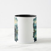 Mug Forêt réfléchie de l'ours grizzly brun (Centre)