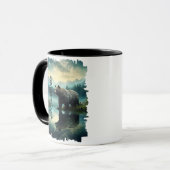 Mug Forêt réfléchie de l'ours grizzly brun (Devant gauche)