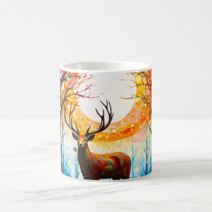 Mug Forêt sauvage contemporaine Cerf