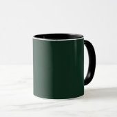 Mug Forêt solide vert foncé (Devant droit)