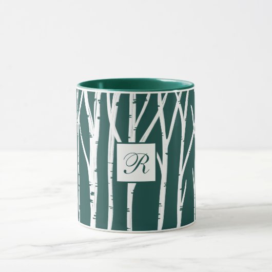 Mug Forêt vert Birch Tree Love & Joy Multiphoto (Centre)