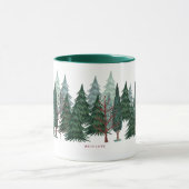 Mug Forêt verte pins nature Noël (Centre)