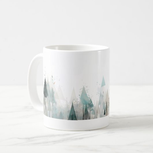 Mug Forêt verte simple (Devant gauche)