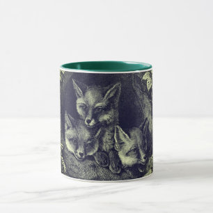Mug forêt vintage de renard