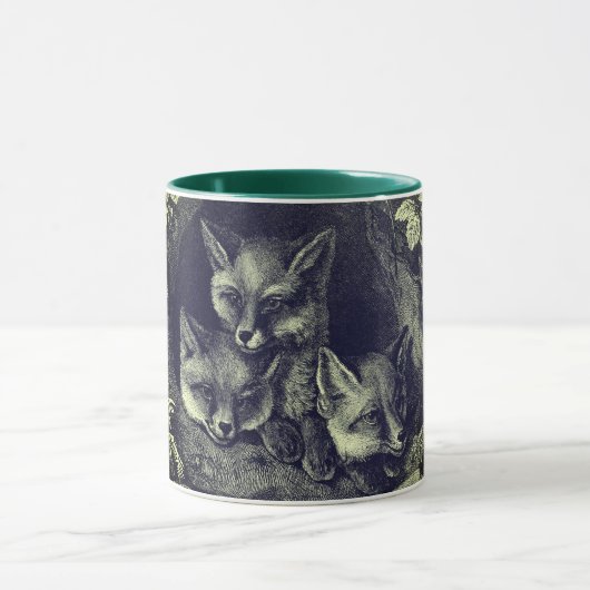 Mug forêt vintage de renard (Centre)