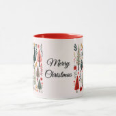 Mug Forêt Whimsical d'arbres de Noël (Centre)