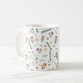 Mug Forêt Whimsical de bois Bébé Animaux et verdure (Devant gauche)