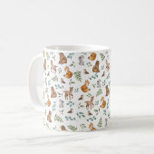 Mug Forêt Whimsical Forêt Végétale Animaux (Devant gauche)