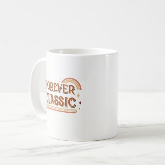 Mug Forever Classic – Minimal Retro Typography iMug (Devant gauche)