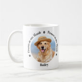 Mug Forever in our Hearts Custom 2 Photo Pet Memorial (Gauche)