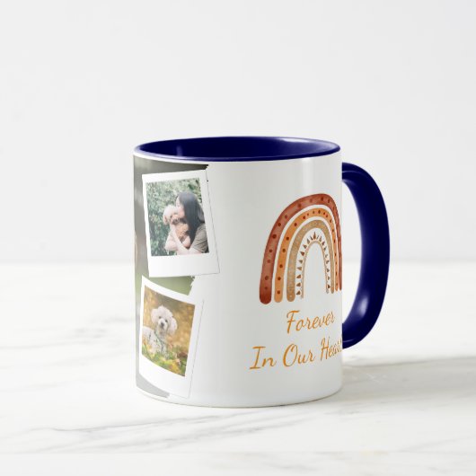 Mug Forever in Our Hearts Personnalisé Pet Memorial (Devant droit)