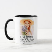 Mug Forever in our Hearts Simple Photo personnalisée M (Gauche)