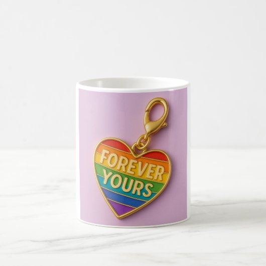 Mug Forever Yours - Amour Coloré Charme Coeur (Centre)